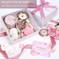 thumbnail image 4 of Set de regalo para spa EXTALOW Rose Scent con jabón, exfoliante, vela y más, 4 of 9