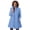 French Blue, variant on Plus Size Fleece Swing Funnel-Neck Coat