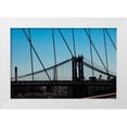 thumbnail image 3 of Erin Berzel 4x24 White Modern Wood Framed Wall Art Titled - Manhattan Bridge IV, 3 of 5