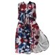 thumbnail image 1 of Vestido de Verano para Mujeres Impreso Manga Corta Cuello de Vuelta, Ocio Y Vestido de Verano Fluido con Mangas, 1 of 5