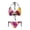 Tie-Dye Pattern, variant on Chririnla Women's Rainbow Tie-Dye Halter Bikini Set - Two Piece Triangle Swimsuit with Tie Side Bottoms | Sexy, Quick Dry Swimwear for Beach Vacation & Pool Party