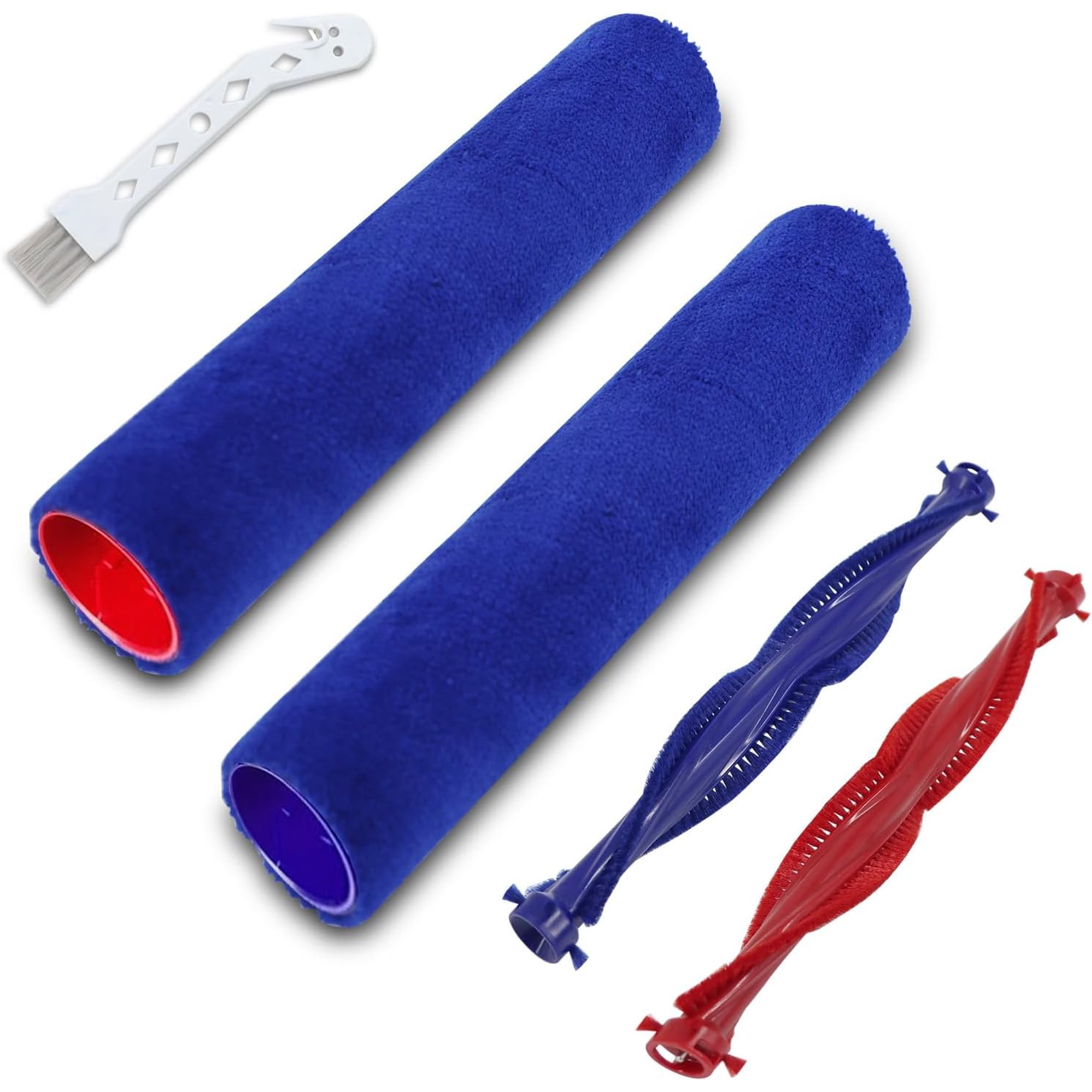 Wash G1 Roller Brushes Replacement Compatible with Dy*son Wash G1 Vacuum Cleaner Attachment 2 Drum Roller Brushes+2 Plush Bristle+1 Cleaning Brush