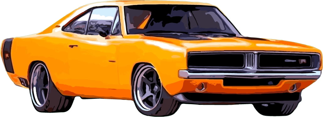 American Muscle Car Wall Decals Stickers Classic Hot Rod Race Decor