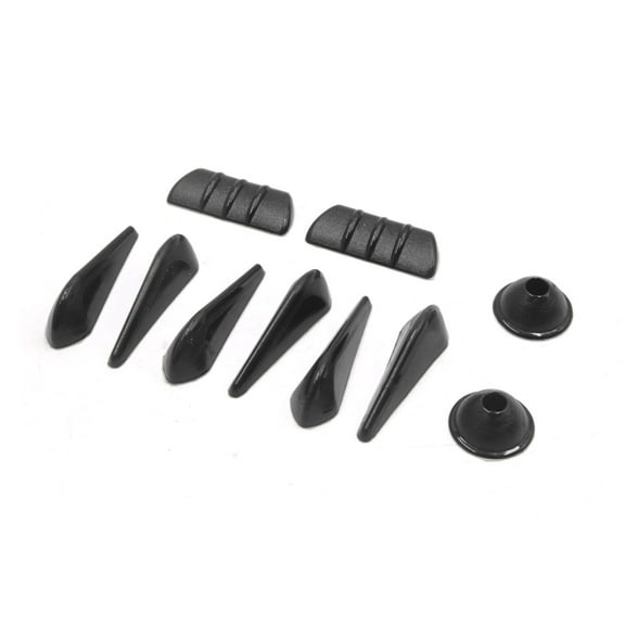 Unique Bargains 10 in 1 Rubber Wind Noise Reduction Fin Set Pillar Mirror for Car
