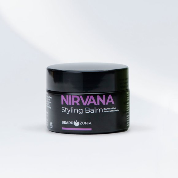 NIRVANA Baume Coiffant et Hydratant, Végane, Sans Alcool, Ingrédients Naturels de Qualité Supérieure, pour Tous les Types de Barbe et de Cheveux, Tenue Douce - 100 % Canadien