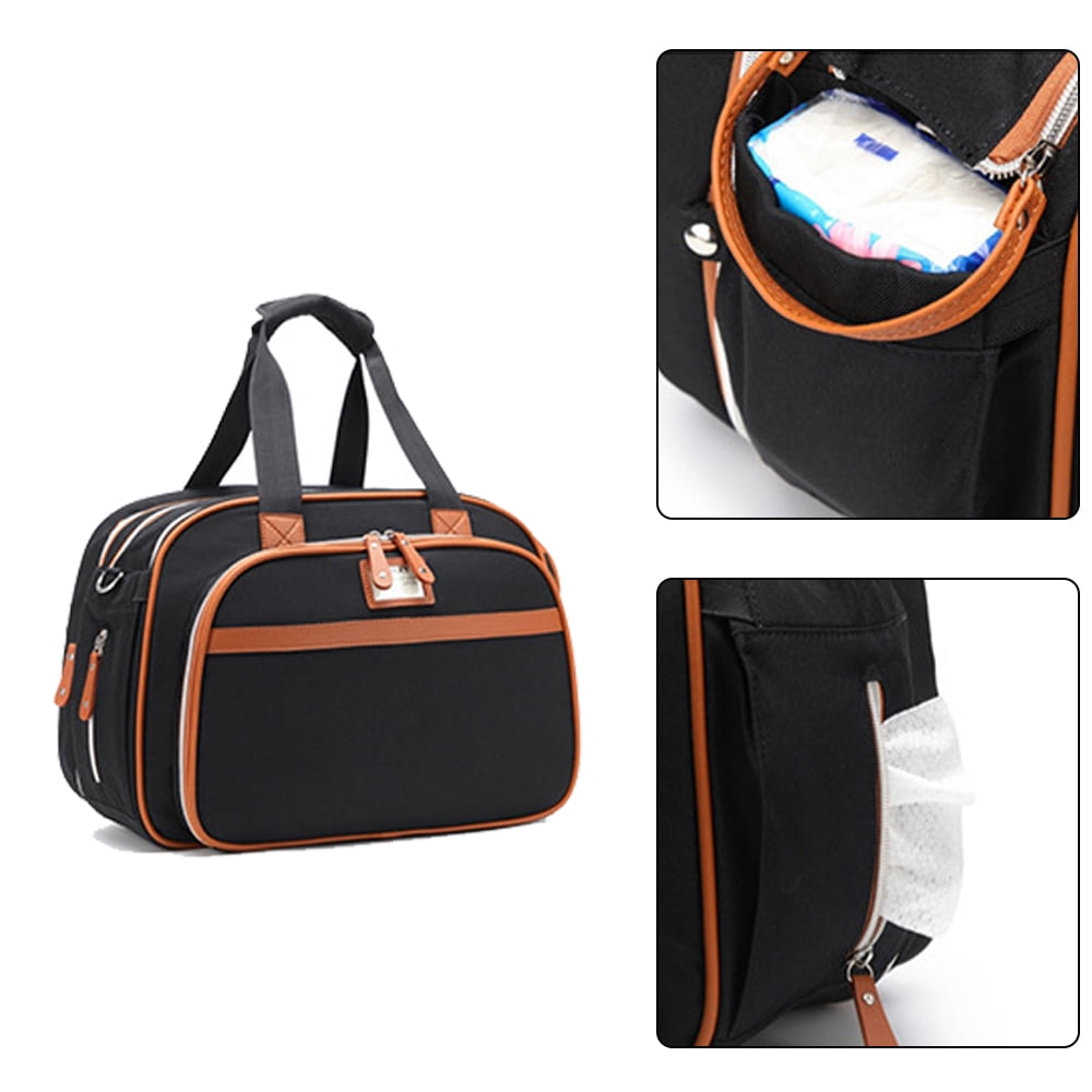 Baby Diaper Bag with Changing Station Mummy Bag Portable Detachable Folding Bed with Bassinet Bed Mat Dad Mom Travel bag