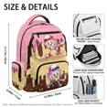 thumbnail image 5 of FUIALDOLG Ice Cream Cartoon Baseball Breathable Padded Straps Elementary Schoolbag for Back to School Travel, Lightweight Large Capacity 600D Polyester Book Bag, 5 of 10
