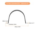 thumbnail image 2 of Unique Bargains 6Pack 6' Cable Clamp U Shape Stainless Steel Rubber Cushioned Pipe Strap, 2 of 5