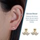 thumbnail image 4 of Qarigey 5 piezas de aretes de circón para niñas hermosas, accesorio de moda, aretes pequeños, regalo de festival, vestido femenino, adorno blanco S Ropa, zapatos y accesorios Miscelánea Dorado S Qarigey AP009683-06B, 4 of 6