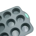 thumbnail image 2 of To encounter Silicone Muffin Pan, 2 Pack 12-Cup, Nonstick Baking Cups, BPA Free Cupcake Pan with Metal Reinforced Frame More Strength, 2 of 8