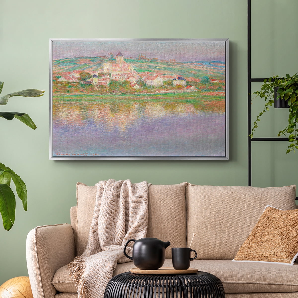 Vintage Landscape-CLII By Wexford Home Framed in Silver Wood Gallery Wrapped Canvas 17 in. x 25 in.