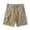 Khaki, variant on Mens Workout Shorts Black Summer Workwear Shorts Multi Zipper Straight Leg Casual Athletic Shorts New Arrival