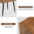 thumbnail image 2 of COSIEST Mid-Century Modern Brown MDF Bedside Table Nightstand with One Drawer for Living Room, 2 of 6