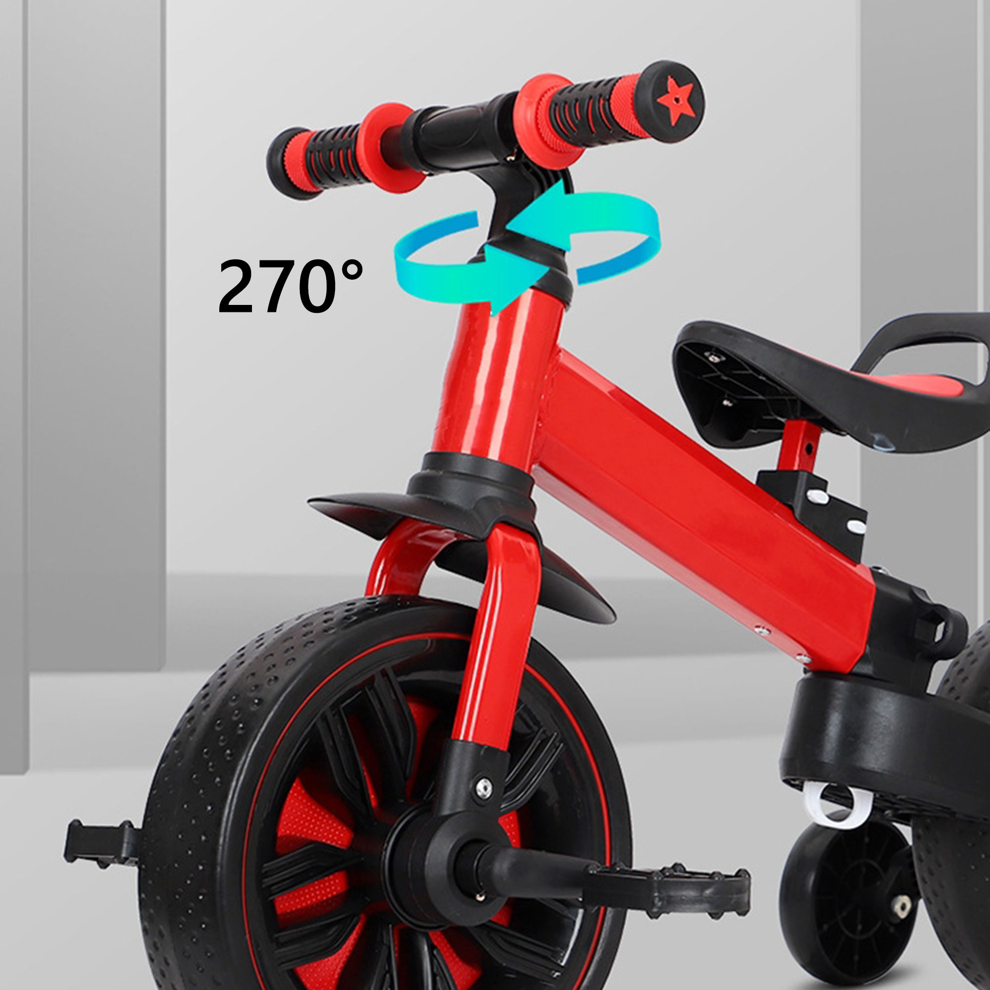 Semfri 3-in-1 Toddler Tricycle Red photo 3