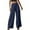 Blue, variant on Pants for Women S Business Casual Pants Woman Women Set Leopard Print Drawstring Dress with Pockets for Dress Big And Tall Women's Baggy Overalls Jumpsuits Casual Wide Leg Bib Blue M