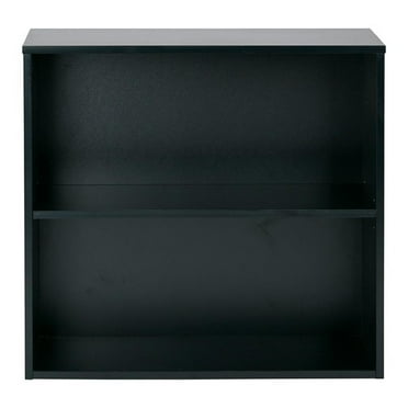 Prado 30 inch 2 Shelf Multipurpose Black Bookcase Engineered Wood
