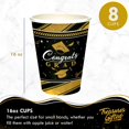 thumbnail image 2 of Gold Graduation Cups 16oz 8 Count - Gold Graduation Party Supplies, 2 of 6