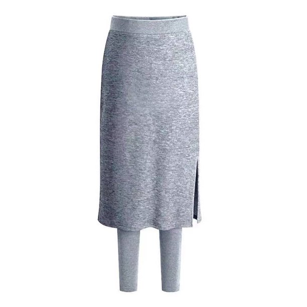 Pantalones térmicos de invierno y otoño para mujer, pantalones de chándal de Color sólido de diseño Simple, mallas para fiesta y tiempo Prendas para la parte inferior del cuerpo gris claro SG sweethay AP013485-20