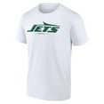 thumbnail image 2 of Men's White New York Jets Logo Team Lockup T-Shirt, 2 of 3