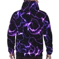 thumbnail image 7 of Lsque Galaxy Lightning Pattern Casual Men's Hoodie,Hooded Sweatshirt with Kangaroo Pocket,Pullover Hoodie-4X-Large, 7 of 7