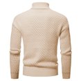 thumbnail image 4 of Chandail Col Roulé pour Hommes, Chandail Ample en Tricot, Design Floral Décontracté, Confortable pour l'Hiver, 4 of 4