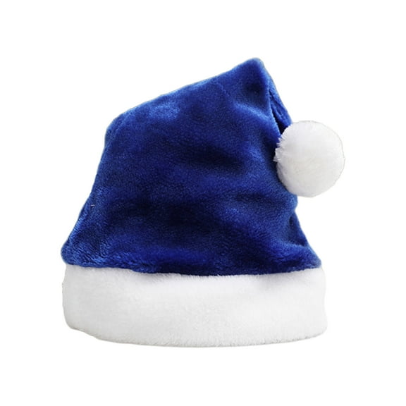 UNTERING Plush Hat Soft Santa Hat Comfortable Hat Traditional Multi Christmas Santa Hat for Adult Kids New Year Gifts
