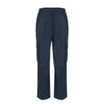 thumbnail image 6 of FUNUONY Wide Leg Pants Woman High Waisted Dress Work Pants Women Business Casual Trousers Slacks with Pockets Straight Tube Loose Temperament Corduroy Overalls Elastic Waist Pants Navy 3Xl, 6 of 6