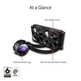 thumbnail image 3 of ASUS ROG Strix LC II 240 All-in-one AIO Liquid CPU Cooler 240mm Radiator, Intel LGA1700, 115x/2066 and AMD AM4/TR4 Support,2x120mm 4-pin PWM Fans, 3 of 6