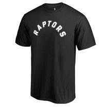 Men's Black Toronto Raptors Primary Wordmark T-Shirt