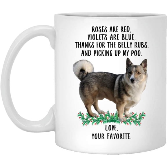 Funny Saying Gifts For Pet Lovers Swedish Vallhund Sable Roses Are Red Violets Are Blue Dog Mug White 11oz Christmas 2022 Gifts