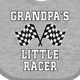 thumbnail image 4 of Inktastic Grandpa Little Racer Car Racing Boys Baby Bib, 4 of 4