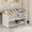 White, variant on SATRINO 3 Tier Small Shoe Rack, Narrow Stackable Kids Toddler Adult Shoe Storage Organizer Shelf for Closet Floor Front Door Entrance Entryway, Free Standing Shoe Rack Organization Shelves