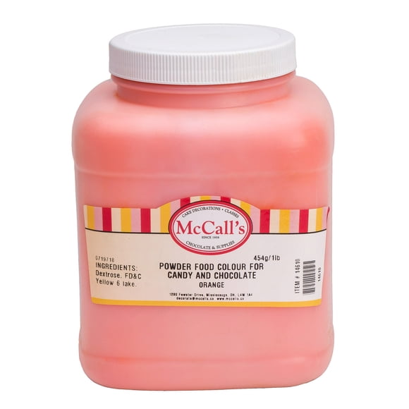 POWDER FOOD COLOR lake ORANGE FOR CANDY & CHOCOLATE 454 g / 1 lb