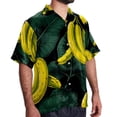 thumbnail image 2 of Banana Men's Short Sleeve Beach Shirts Button Down Poplin Casual Printed Summer Unisex, 2 of 6