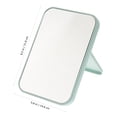 thumbnail image 3 of Women Simple Design Portable Facial Makeup Mirror Compact Foldable Desktop Cosmetic Makeup Mirror (Light Green), 3 of 8