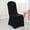 Black, variant on Wedding Linens Inc. (2pcs) Premium (200 GSM) Spandex Stretch Elastic Lycra Banquet Chair Covers - Red