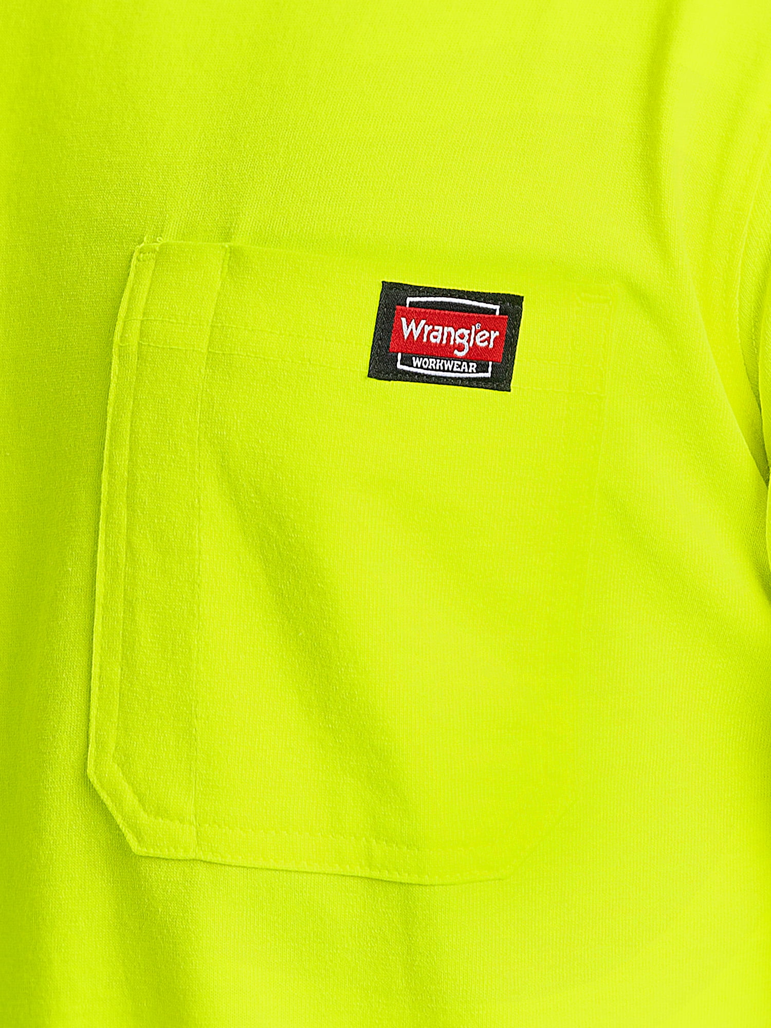 Wrangler Workwear Men's Short Sleeve Heavyweight Pocket Crew Work Shirt, size S-2XLT