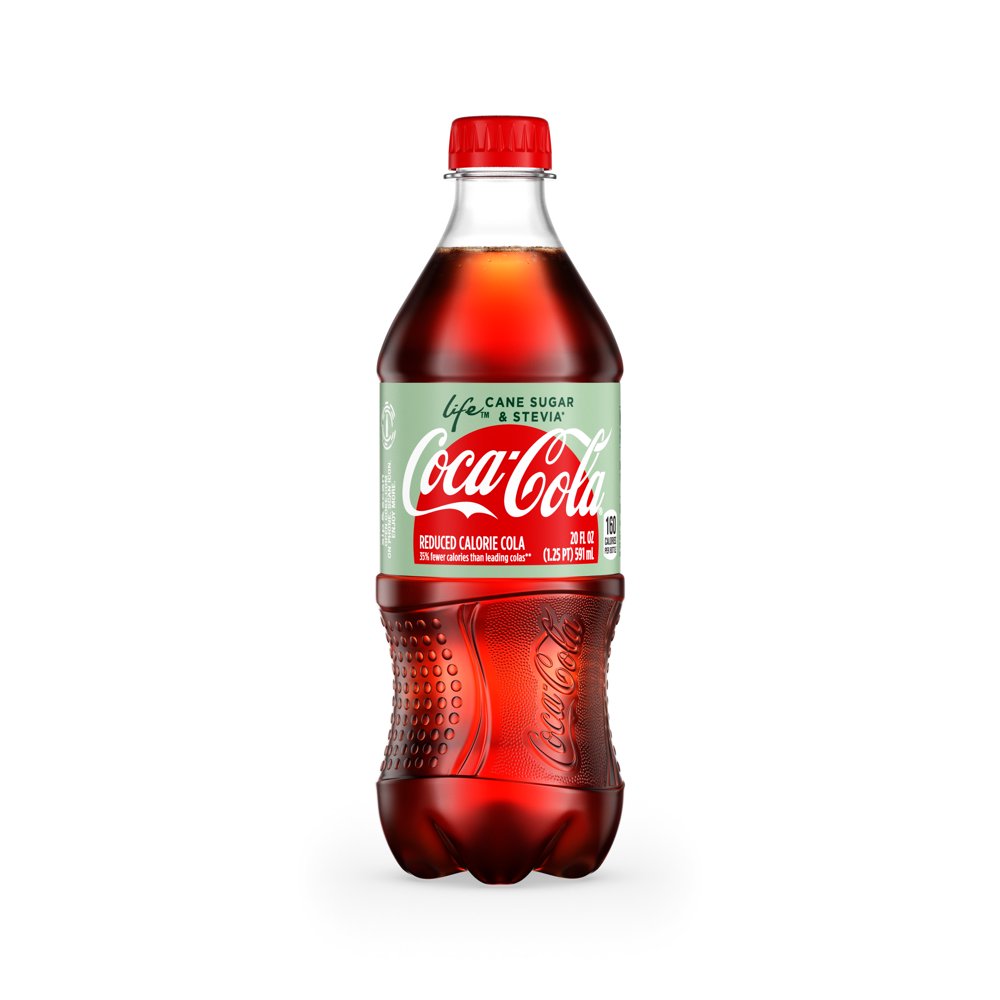 CocaCola Life Soda Soft Drink, 20 fl oz CocaCola Life Soda Soft Drink, 20 fl oz