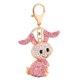 thumbnail image 5 of Encantador accesorio de moda para mujer: llavero con pareja de animales en tono champán, 5 of 6