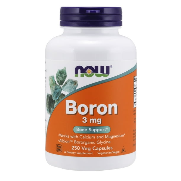 NOW Supplements, Boron 3 mg Glycine), Structural Support