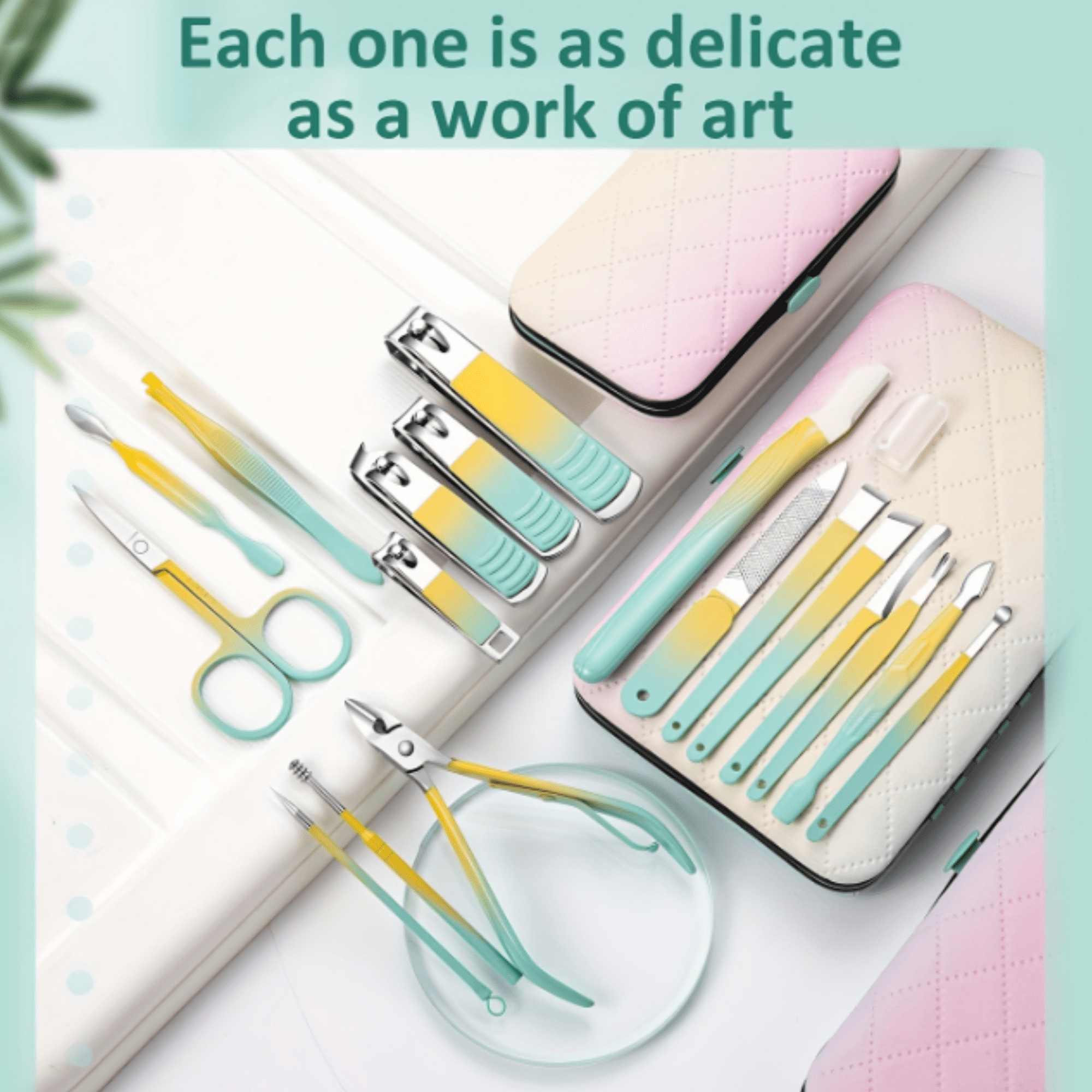 18-in-1 Manicure Set – Professional Pedicure Kit with Nail Clippers, Trimmer & File, Grooming Kit for Men & Women, Includes Luxurious Travel Case