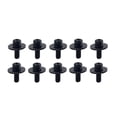 thumbnail image 1 of Advancent 10 piezas de tornillos de orejetas de tambor de percusión portátil de Metal, piezas de reparación de Hardware de montaje de repuesto Accesorios para instrumentos musicales Negro WC23, 1 of 6