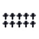 thumbnail image 1 of Advancent 10 piezas de tornillos de orejetas de tambor de percusión portátil de Metal, piezas de reparación de Hardware de montaje de repuesto Accesorios para instrumentos musicales Negro WC23, 1 of 6