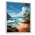 thumbnail image 2 of Designart "Tropical Vibes Beach Photo XX" Nautical & Beach Floater Framed Canvas Print, 2 of 7