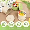 thumbnail image 3 of 3 Pack Silicone Food Storage Containers Set Sturdy Baby Food Storage Jars Leak Proof Snack Fruits Containers Heat Resistant Small Snack Containers Kit for Infants Kids, 3 of 9