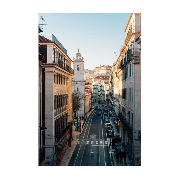 Rua de Sao Paulo 02 - Lisbon Portugal Photography Unframed Wall Art Print 5 x 7 inches
