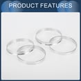 thumbnail image 4 of Unique Bargains Hub Centric Rings, 72.6mm ID to 73.1mm OD Vehicle Wheel Hubrings Aluminum Alloy, 4 Pcs, 4 of 6