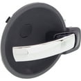 thumbnail image 3 of Interior Door Handle Compatible with 2006-2010 Dodge Charger Front or Rear, Passenger Side Chrome Lever with Black Bezel, 3 of 3