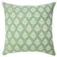 thumbnail image 2 of Laddha Home Designs Handwoven Damask Cotton Throw Pillow Cover - 20" - Green and White, 2 of 6