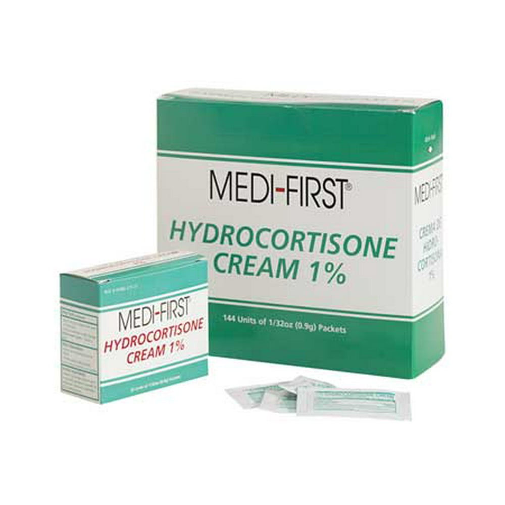 MEDIFIRST Hydrocortisone Packets,AntiItch,PK144 21135